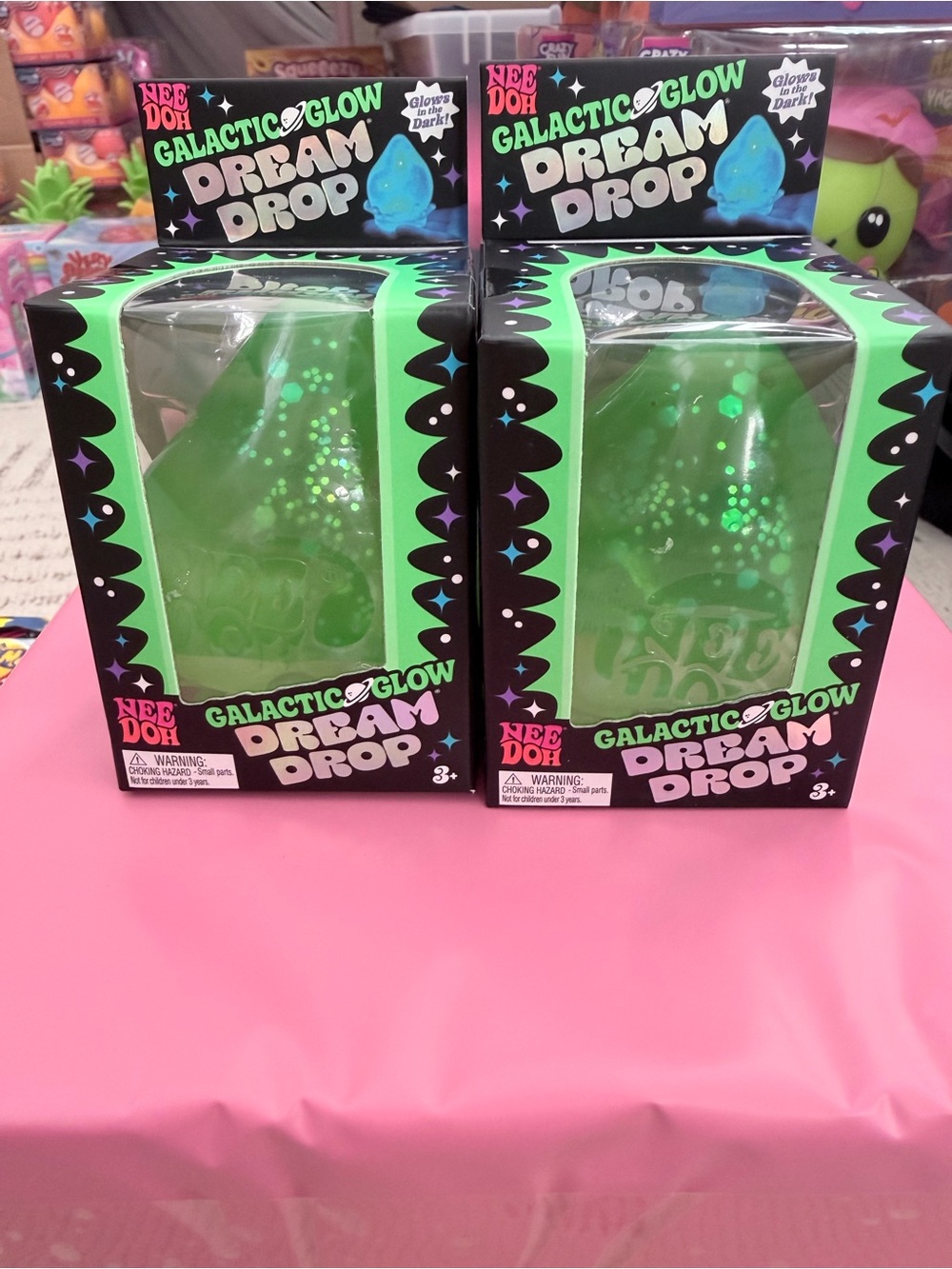 Bundle of 2 Needoh Galactic Glow Dream Drop - Green